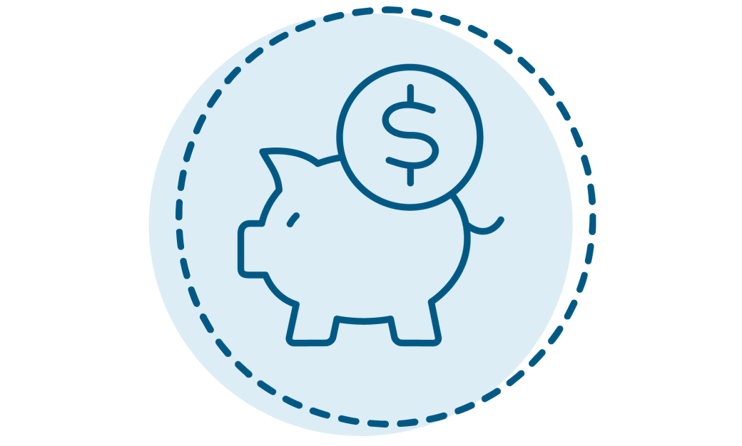 Icon of a piggybank